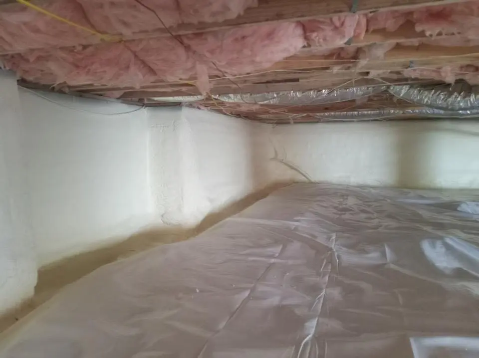 Crawl space encapsulation with closed-cell spray foam for Spray Foam Roofing Repair in Spring Ridge